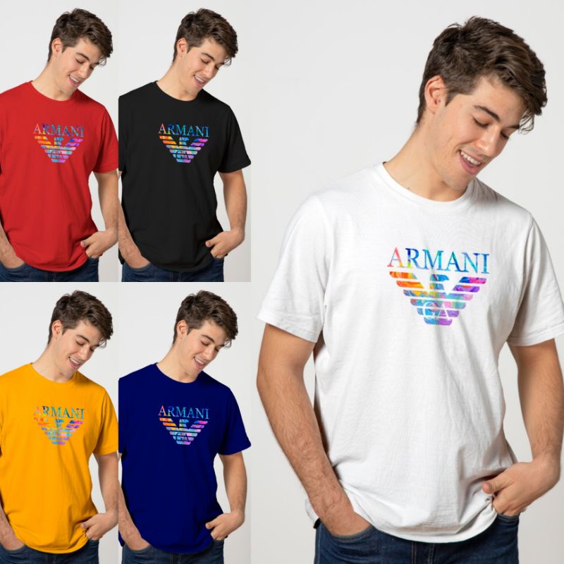 Kaos Pria Arman1 Rainbow Kaos Distro pria Atasan Pria Lengan Pendek Kaos Oblong unisex Kaos murah