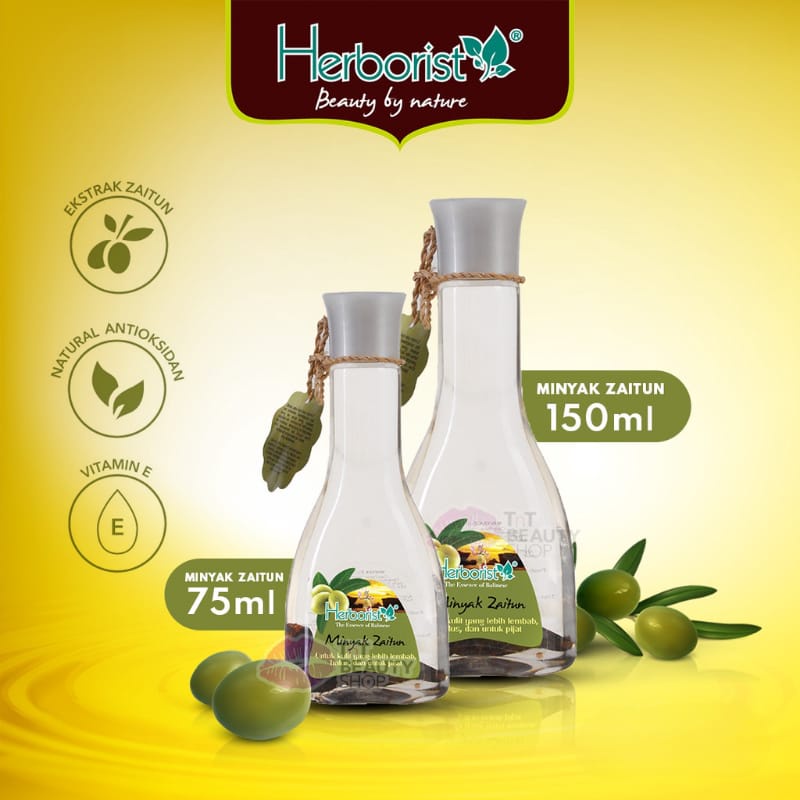 Herborist Minyak Zaitun 75ml / Herborist Minyak Zaitun 150ml / Herborist Olive Oil + Collagen 150ml / Herborist Olive Oil + Collagen 75ml