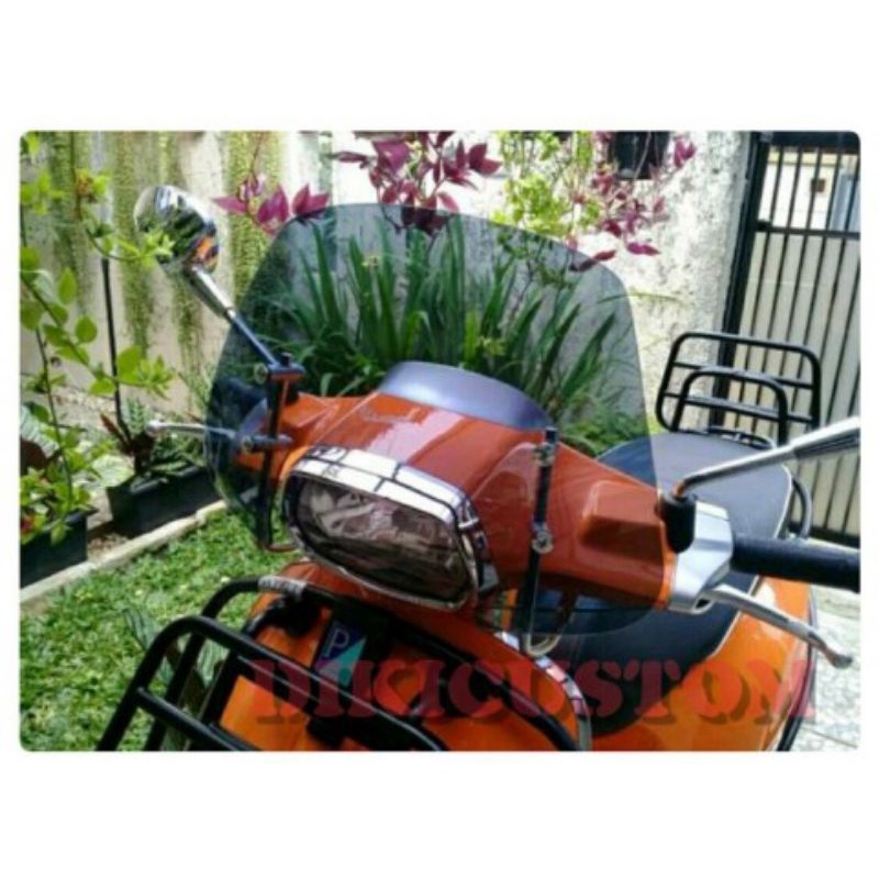 flyscreen vespa sprint matic / winshield vespa / aksesoris vespa
