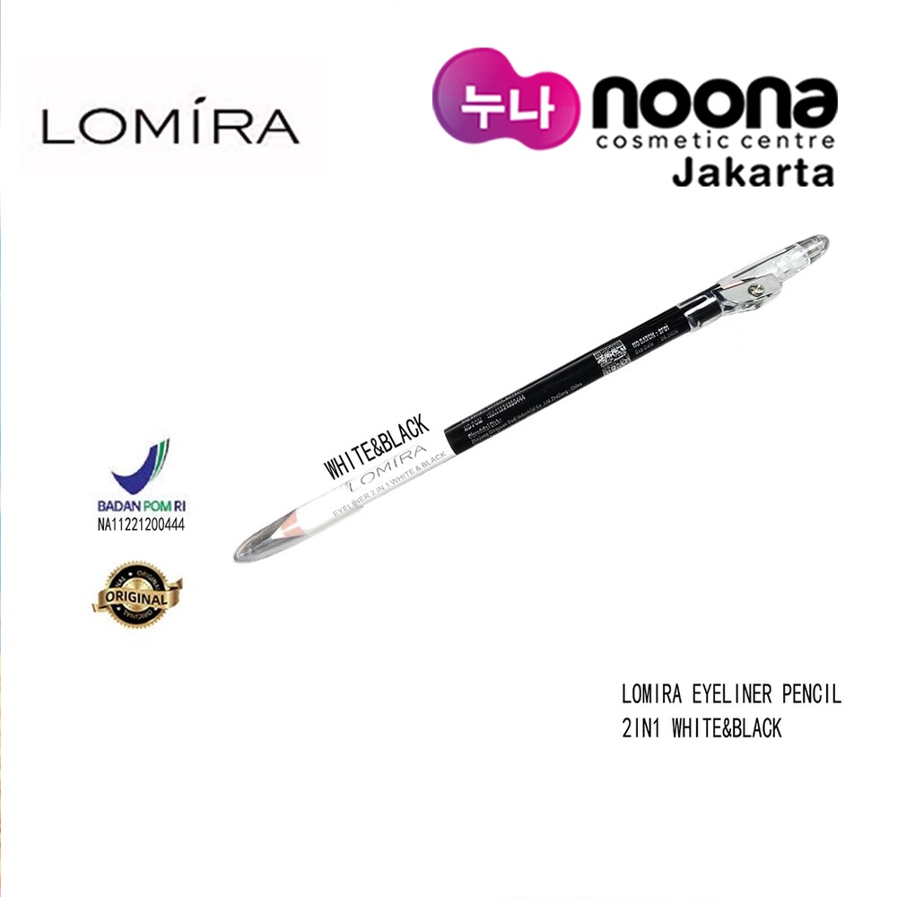 LOMIRA EYELINER PENCIL 2in1 WHITE &amp; BLACK