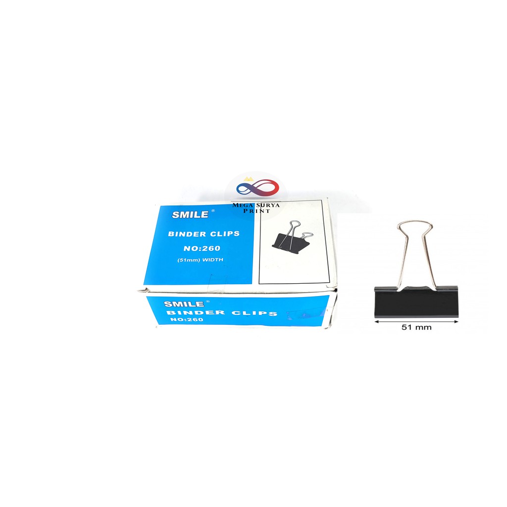 

Smile Binder clips no 260