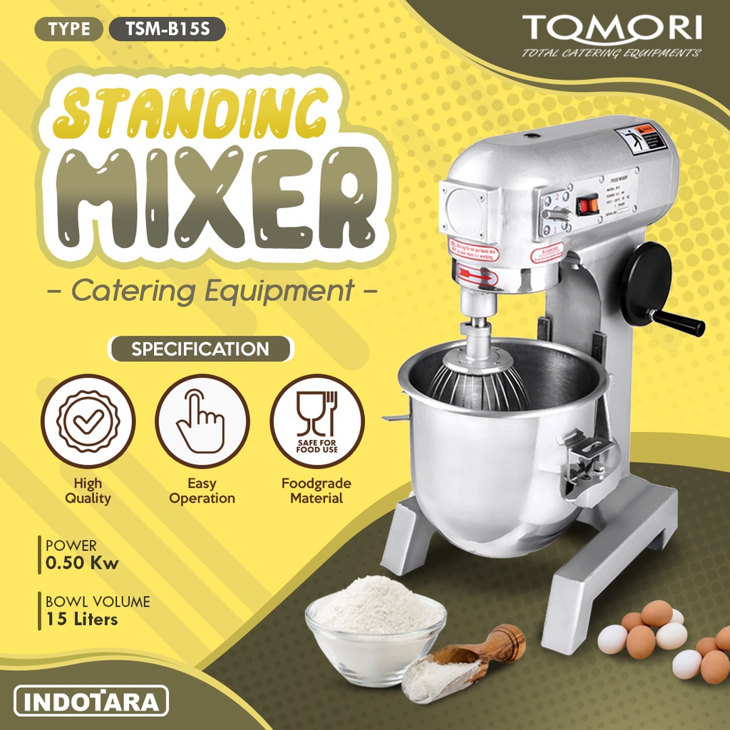 TOMORI Stand Mixer / Mixer Roti TSMB15S