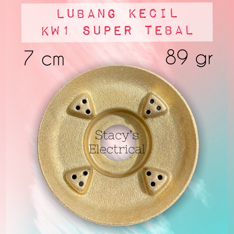 BURNER KOMPOR GAS RINNAI RI 522c LUBANG KECIL SUPER TEBAL LIKE ORI