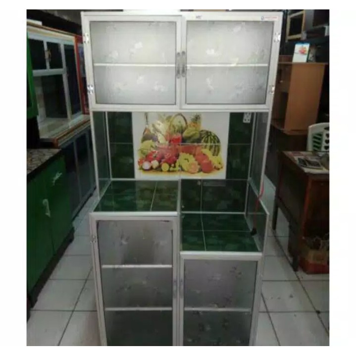 Rak Piring Alumunium 2 Pintu Magicom Keramik