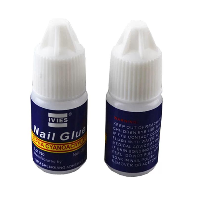 ~AB~ Nail Glue Lem Kuku Palsu Cair 3 gram Perekat Bening Tahan Lama