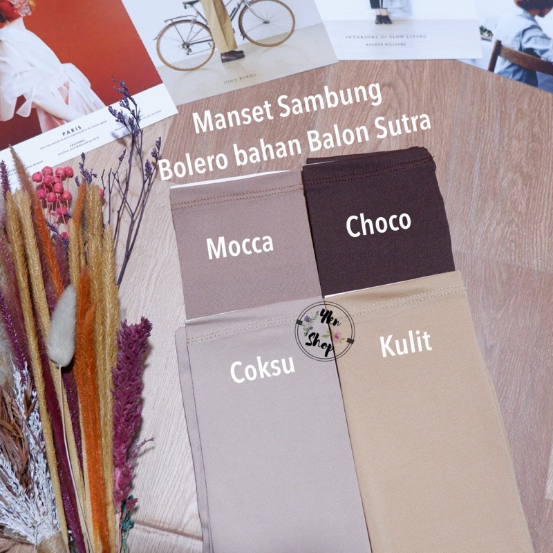 Manset Tangan Sambung BOLERO bahan Jersey|Balon Sutra