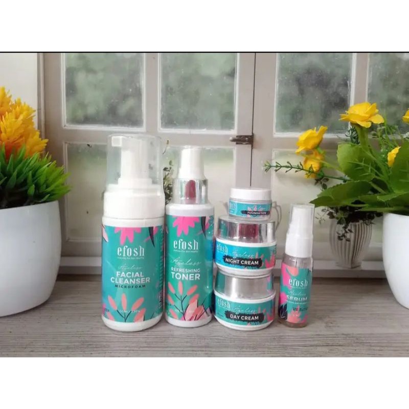 Efosh Skincare Agless Original BPOM mencerahkan, menghilangkan bekas jerawat