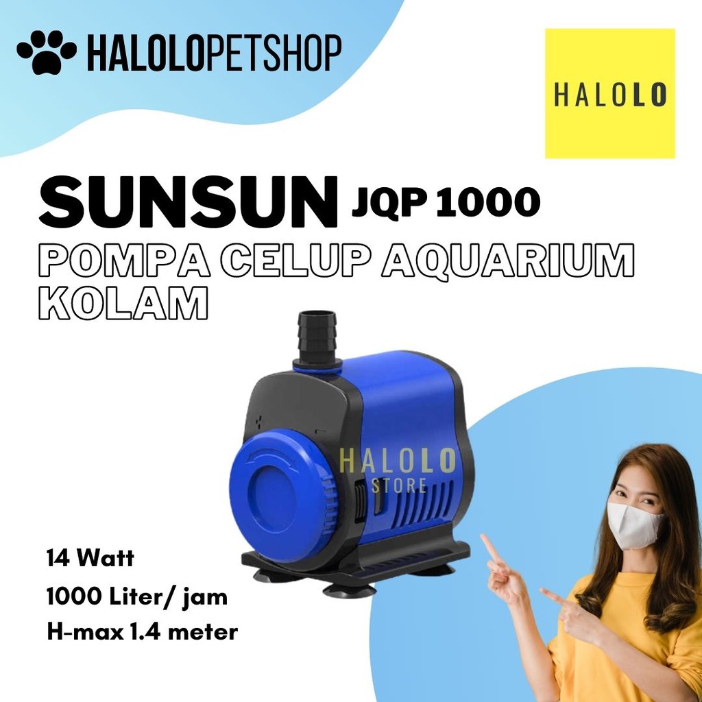 Pompa Kolam Aquarium SUNSUN JQP 1000 Liter Perjam Pompa Celup Air