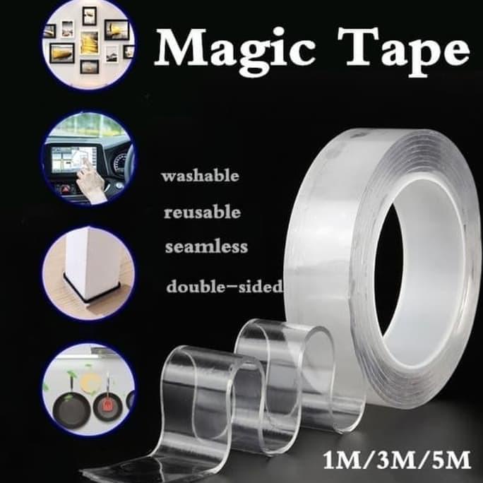 

Double Tape Nano Gel Bening Tahan Air 3M x 30mm Super Kuat Bisa Cuci best-a44 Ayo Beli