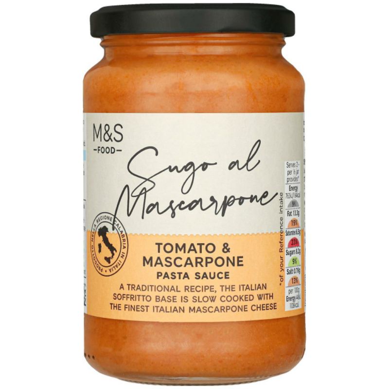 

MARKS & SPENCER Tomato & Mascarpone Pasta Sauce 340g