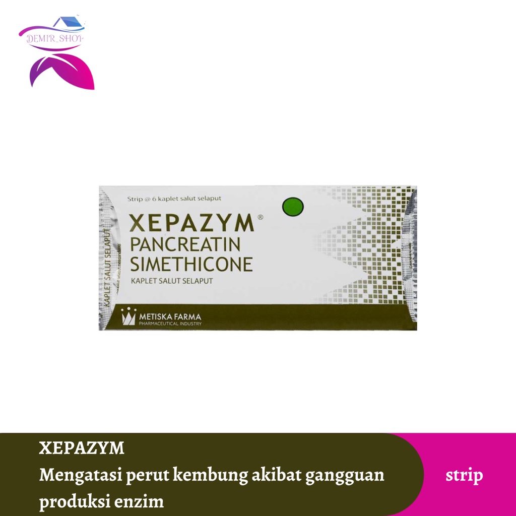 Xepazym Strip - Obat Perut Kembung, Gangguan Hati, Lambung &amp; Usus