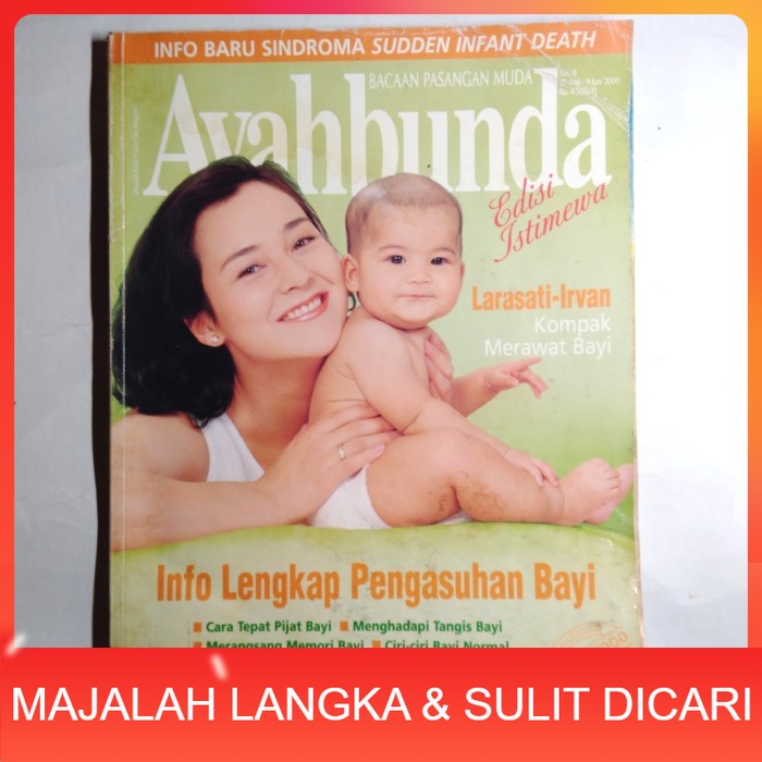 Majalah AYAHBUNDA No.11 Jun 2000 Cover LARASATI Langka
