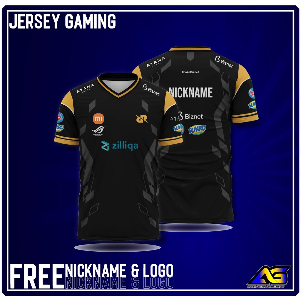 JERSEY RRQ S10 FREE NICKNAME DAN LOGO