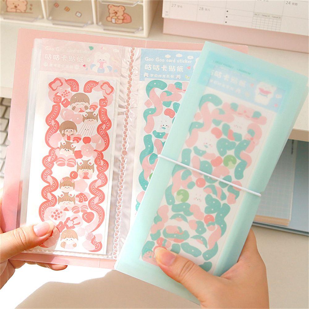 Lanfy Card Note Holder Perlengkapan Sekolah Multifungsi|Stiker Foto Nota Warna Dengan Penyimpanan Scrapbooking 30slot