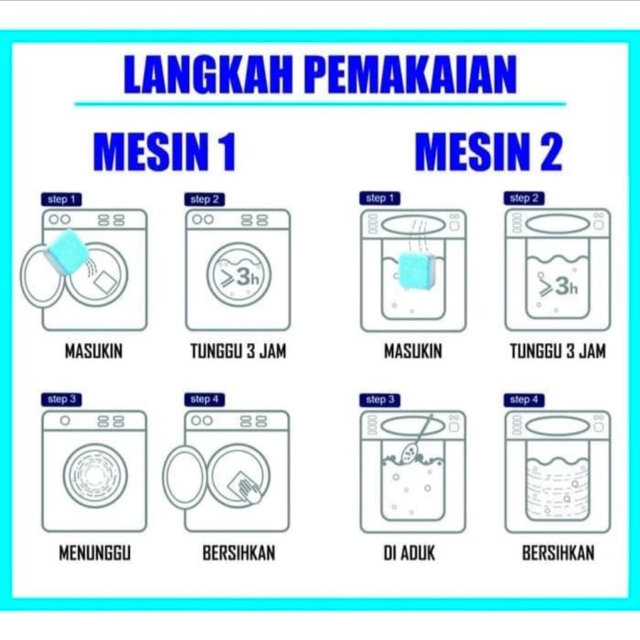 BAROKAH GAMIS 10 PCS  MAGIC WASH laundry machine DEEP CLEANING new normal