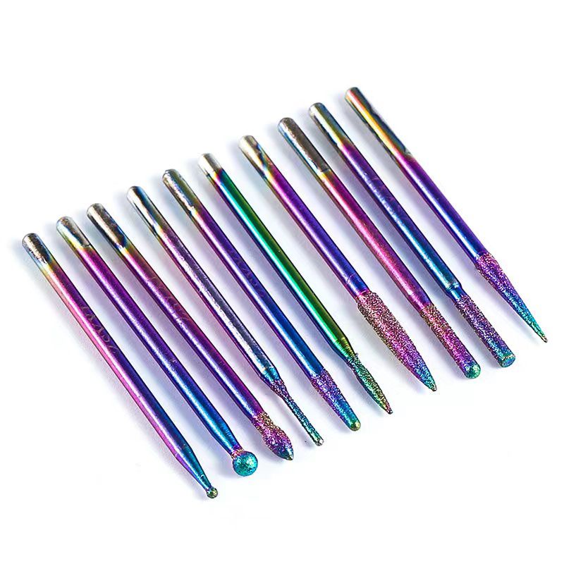 10Pcs Mata Bor Russian Drill Pink Ball Bits Manicure Complete Set / Nail Drill Bits Russian Good Quality