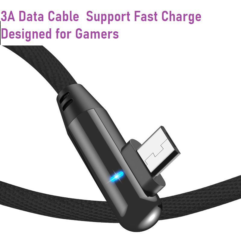 Kabel Data Gamer L Type C Lightning Micro Fast Charge 3A