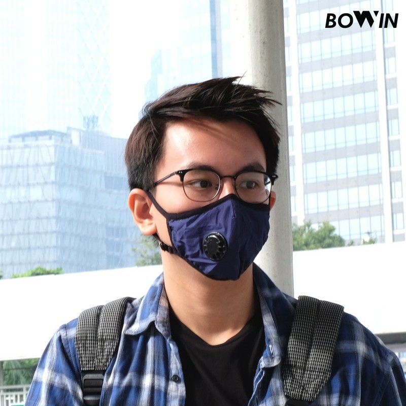 Masker Bowin Navy N95 CV Masker Kesehatan/Masker Polusi/Masker Motor