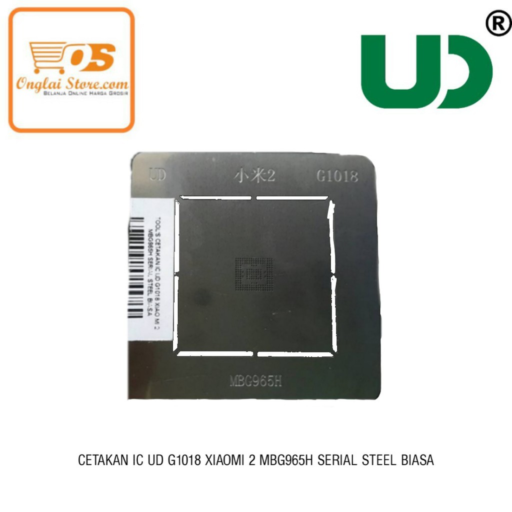 CETAKAN IC UD G1018 XIAO MI 2 MBG965H SERIAL STEEL BIASA