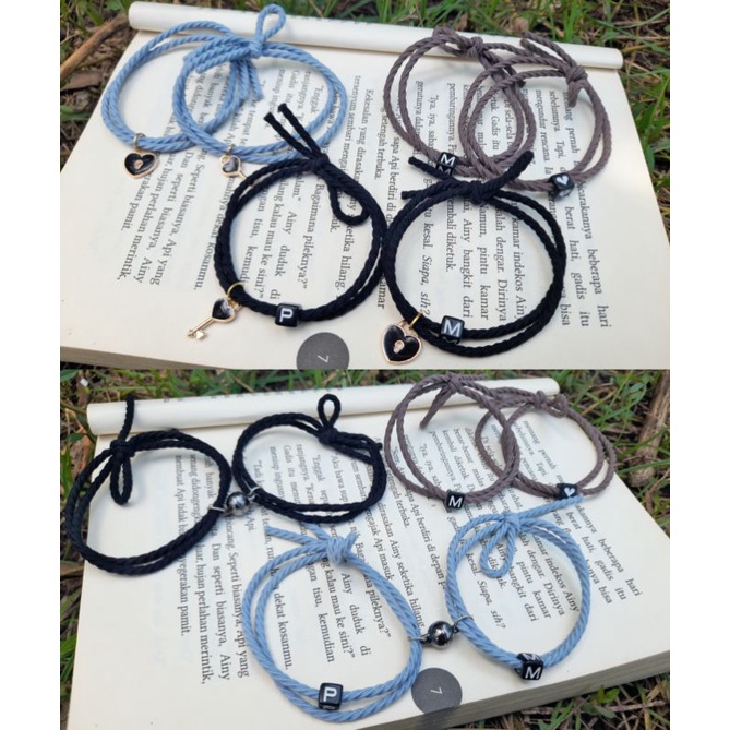 Gelang magnet couple Gelang sahabat tali karet