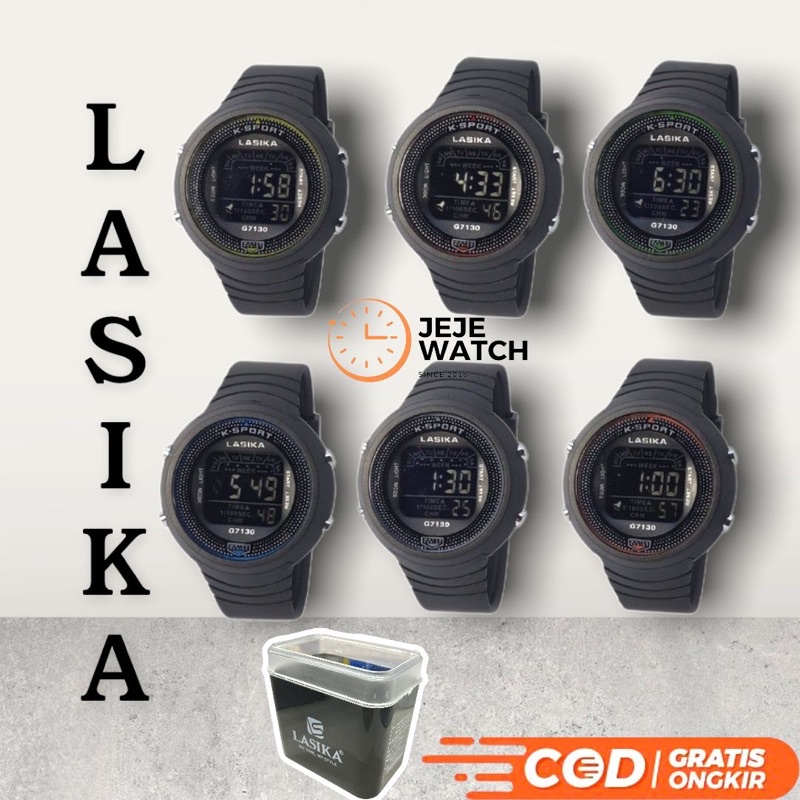 [COD] Jam Tangan Sport Digital Anak Remaja Lasika G7130 Water Resist Anti Air