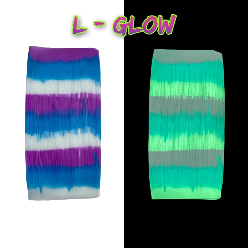 Skirt Lembaran Gid Gliter Skirt Glow In The Dark Luminous Skirt Menyala Skirt Assist Hook Skirt Assisthook Skrit GID-L Glow