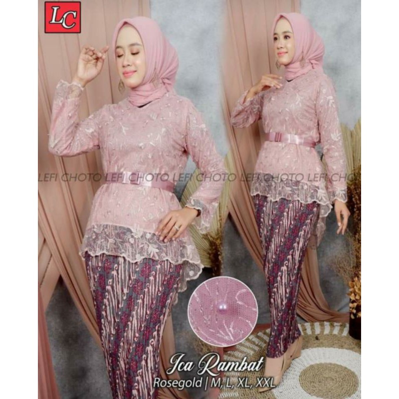 NEW - SET KEBAYA TILLE ICA RAMBAT / KEBAYA WISUDA / KEBAYA TUNANGAN