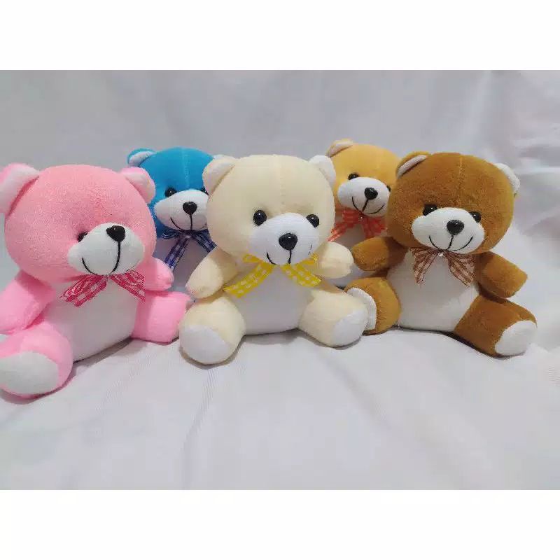 BONEKA BERUANG VELBOA 15cm / Boneka Bear / Boneka Buket / Boneka Wisuda / Boneka Hampers