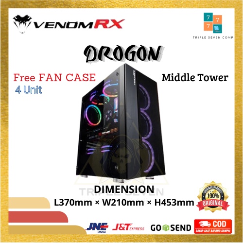 Casing Venom RX DROGON GAMING Middle Tower
