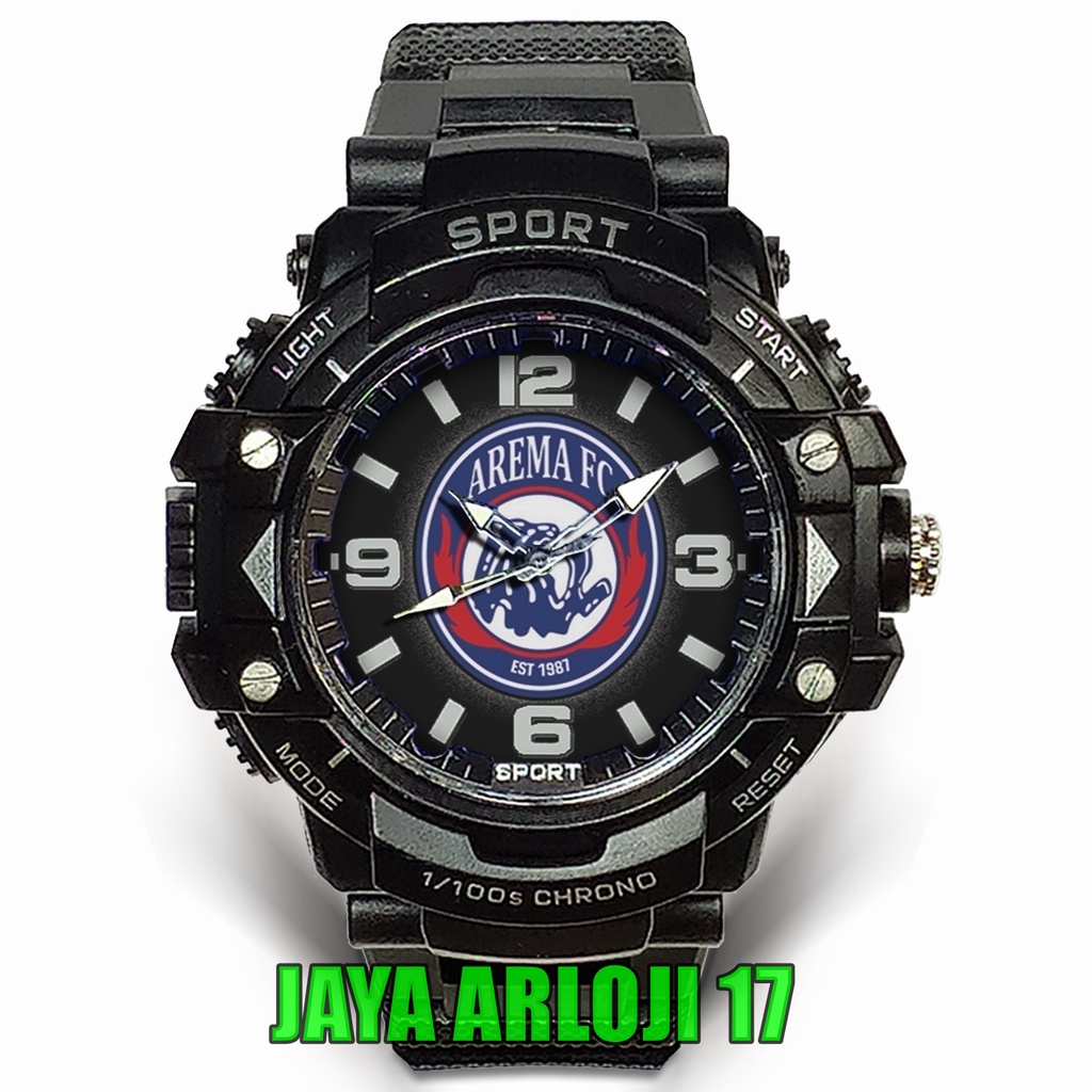 (Istimewa) JamTangan Custom AREMA FC - 3 (Keren)