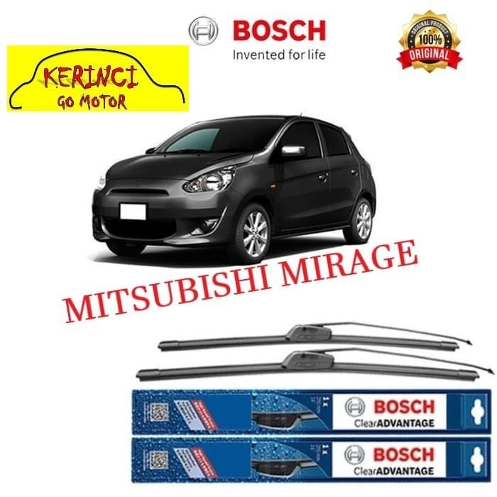 WIPER BOSCH CLEAR ADVANTAGE MITSUBISHI KUDA 20&quot; &amp; 19&quot; SEPASANG WIPER