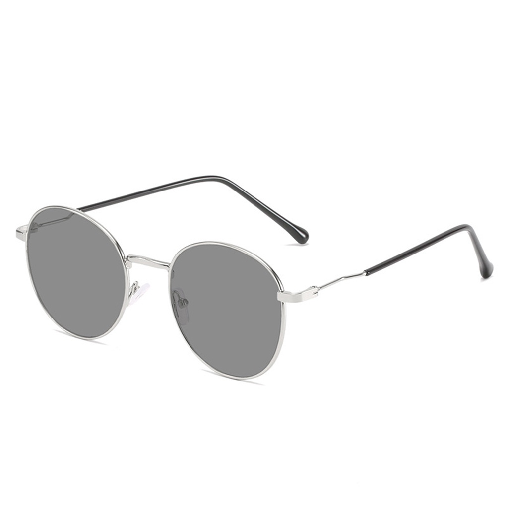 Kacamata Lensa Photocromic + Anti Radiasi Blueray (Bluechromic) Pria Wanita Frame Besi Photochromic-Photocromic Mawar Merah