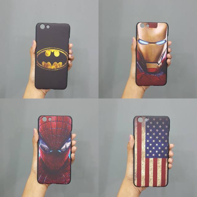 Hardcase Mancase Marvel  oppo F3 F5 A71 Vivo V7 Y53