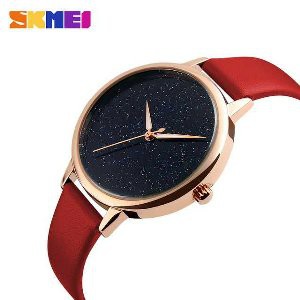 Jual Jam Tangan Wanita SKMEI 9141 Casual Leather WR30M Berkualitas