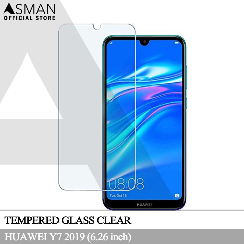 Tempered Glass Huawei Y7 (2019) | Anti Gores Pelindung Layar Kaca - Bening