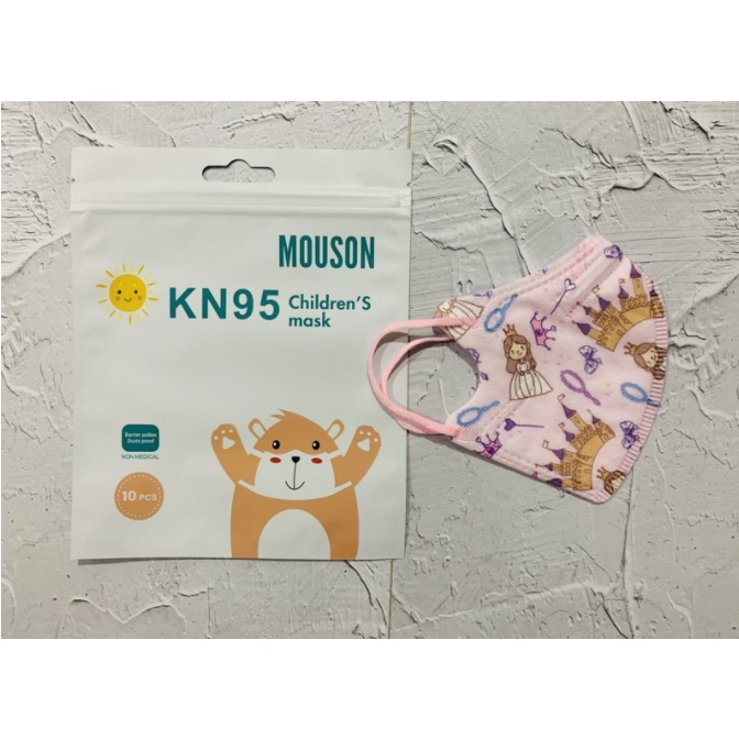 KN95 MOUSON KIDS BABY MOTIF KARAKTER PREMIUM N95 KIDS MASK 5PLY ISI 10PCS