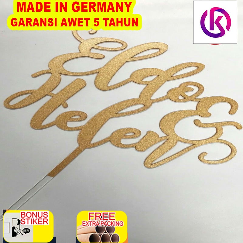

Grosir Wedding Topper / Anniversary Cake Topper / Hiasan Kue / Acrylic