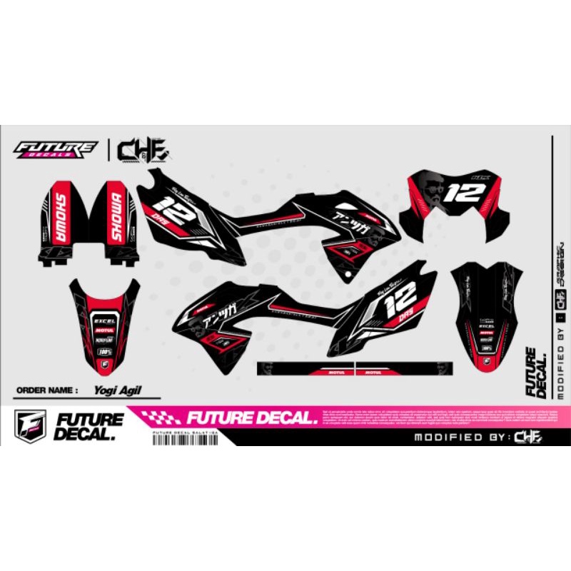 DECAL KLX BF / D TREKER GLOSy
