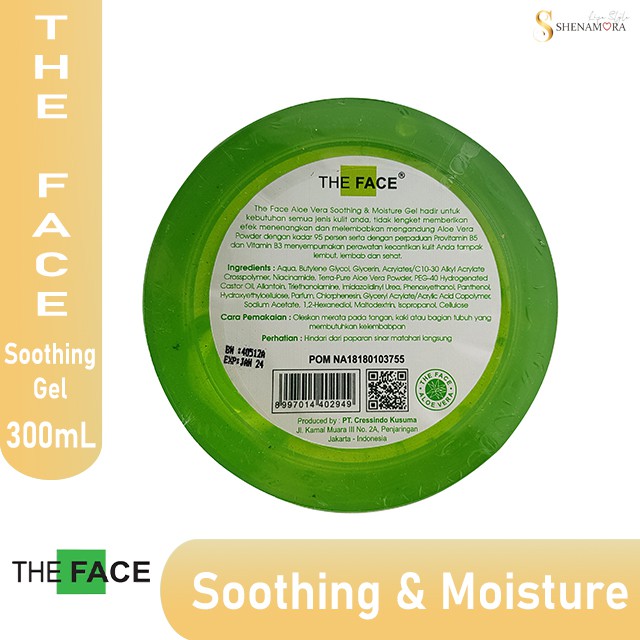 The Face Soothing Gel Moisture Aloe Vera 300 ml