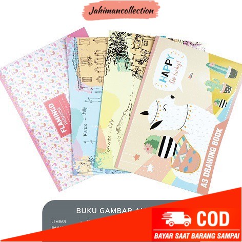 

✨ BISA COD ✨ Buku Gambar A3 murah Alfa 10 pcs - Alpaca-Flamingo