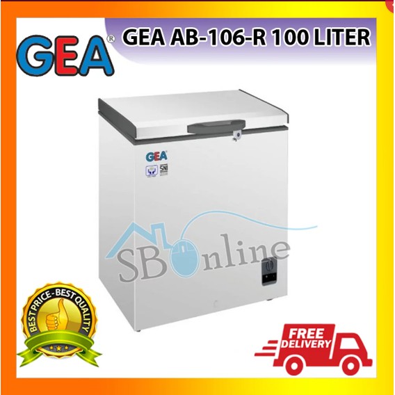 GEA AB 106 R FREEZER BOX 100 LITER CHEST FREEZER AB106R Garansi Resmi