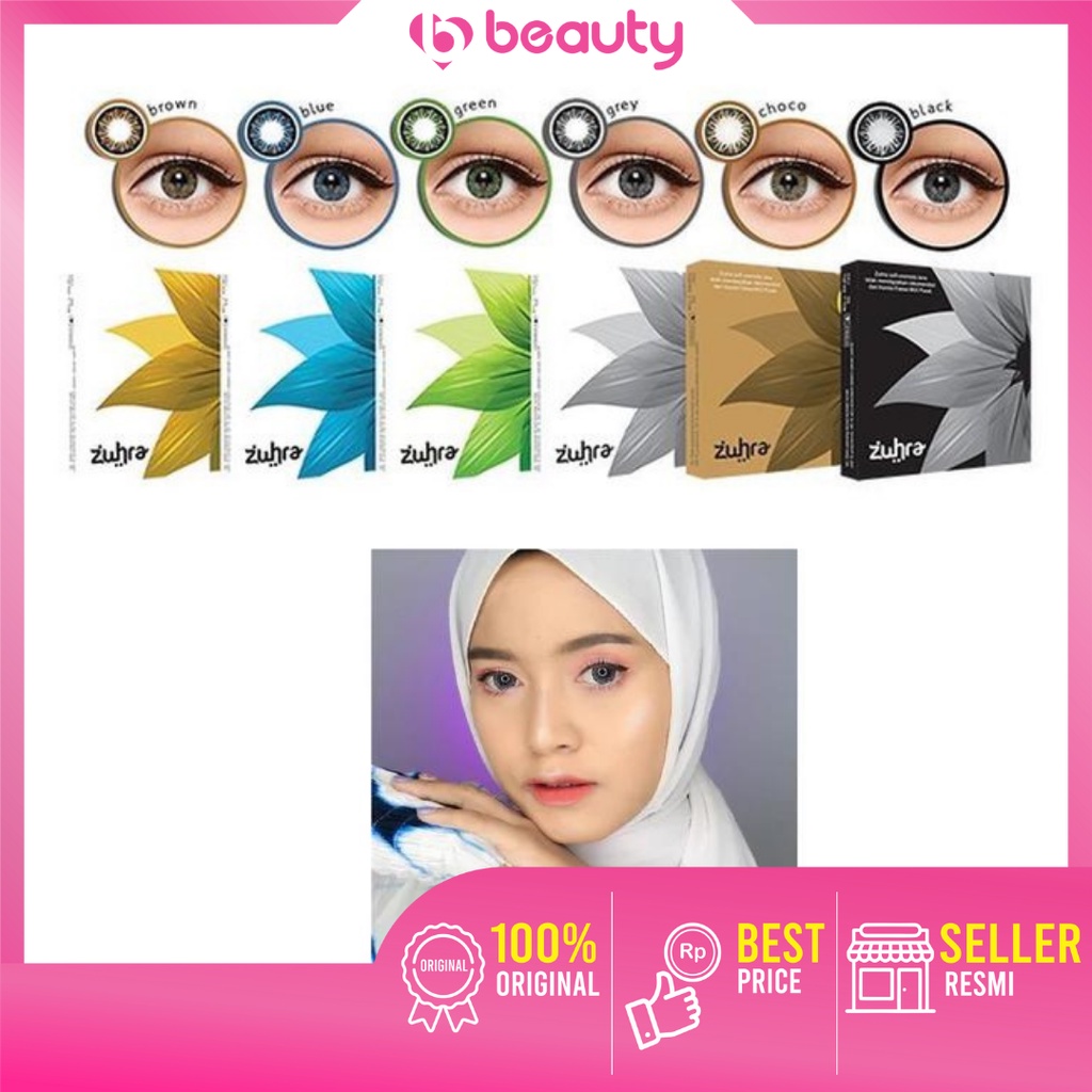 ❤ BEAUTY ❤ Softlens Zuhra Colour / Grey / Brown / Blue / Green / Kotak Lens