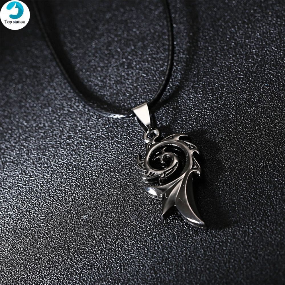 【COD Tangding】Buy1 Get 1 Kalung Pria Bahan Stainless Steel Titanium dengan Liontin