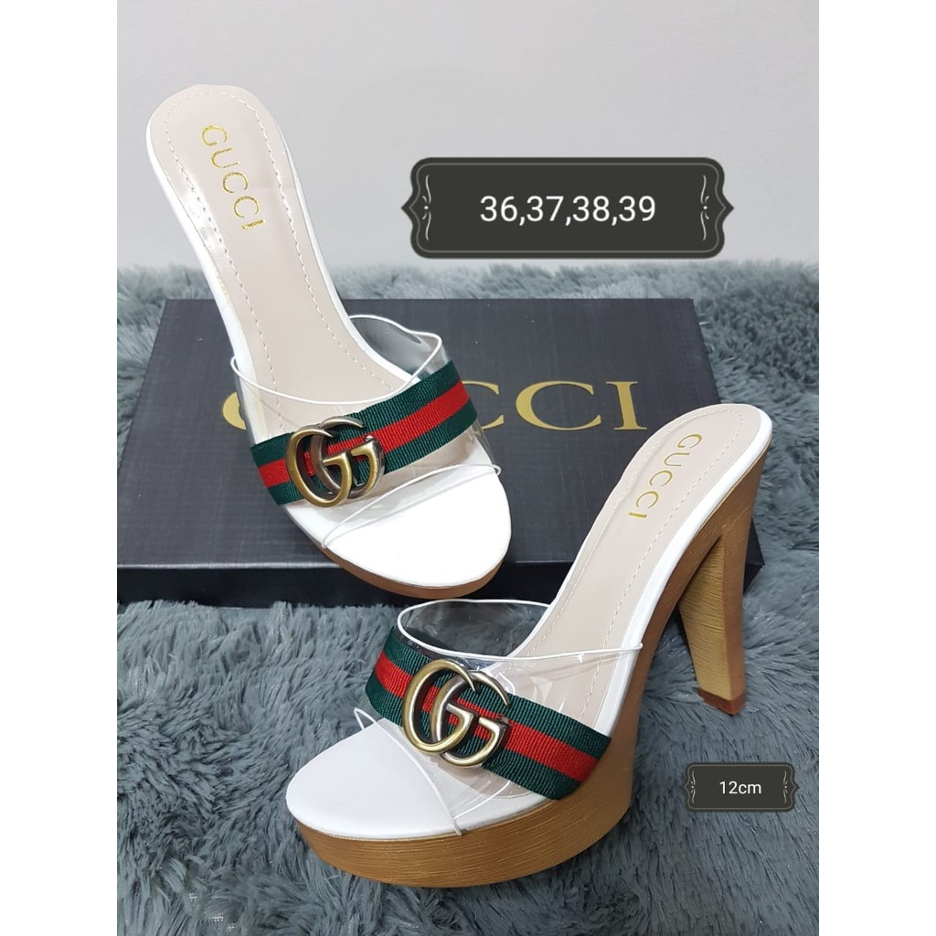 GUCCI Selop Jelly YC-772-394 Heels 12cm
