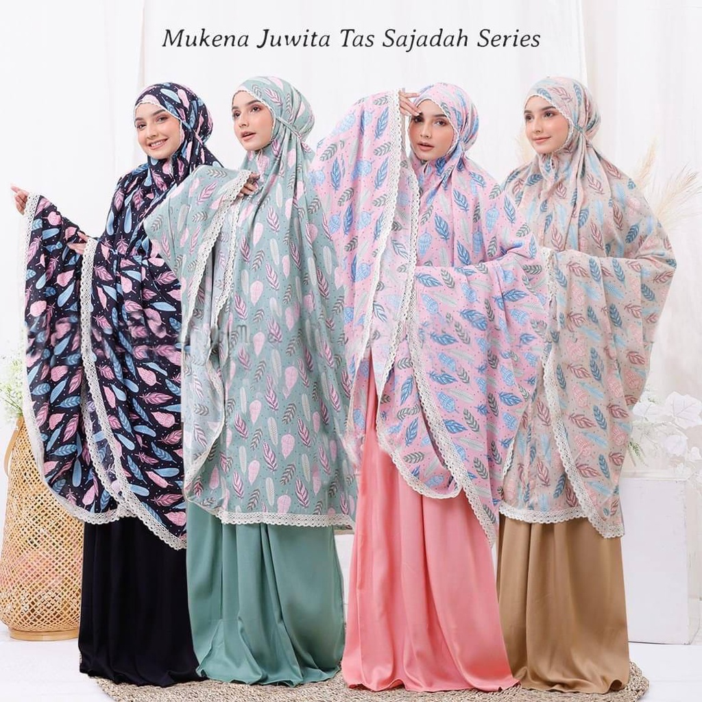 Mukena dewasa bahan rayon mukena tas sajadah mukenah terbaru  2 in 1 traveling