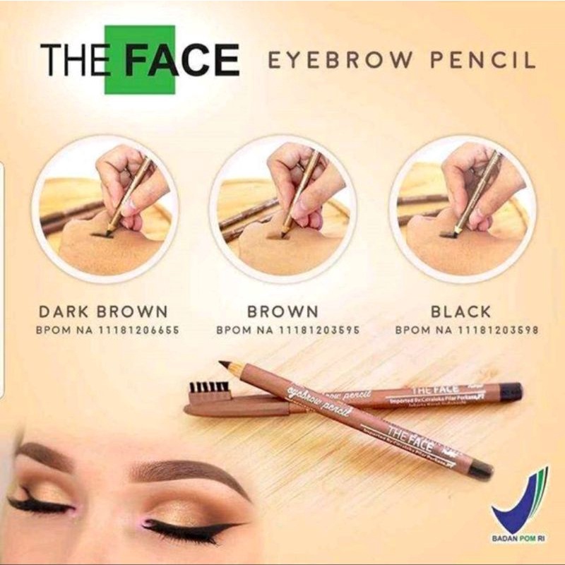 THE FACE PENCIL ALIS COKLAT/THE FACE EYEBROW (eceran)