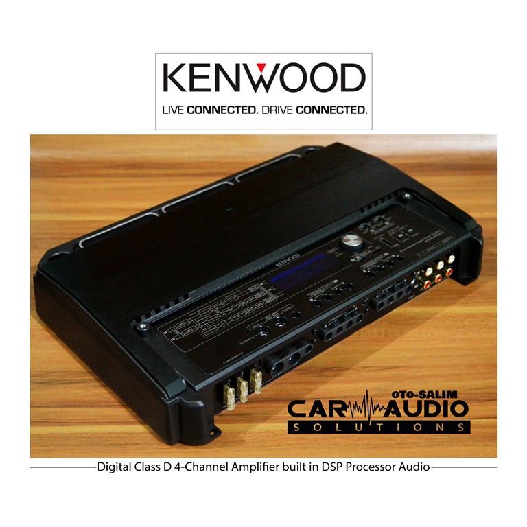 Kenwood KAC-PS4D Digital Class D Amplifier built DSP Processor Audio