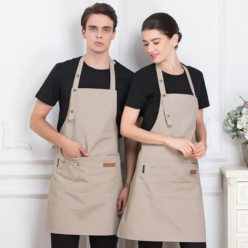 Apron Celemek Masak Dapur Pria Wanita Chef Pelayan Cafe Waiter Barista Celemek Allsize Original