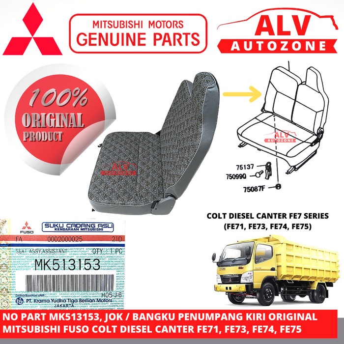 JOK BANGKU PENUMPANG KIRI ASSY ORIGINAL COLT DIESEL CANTER MK513153