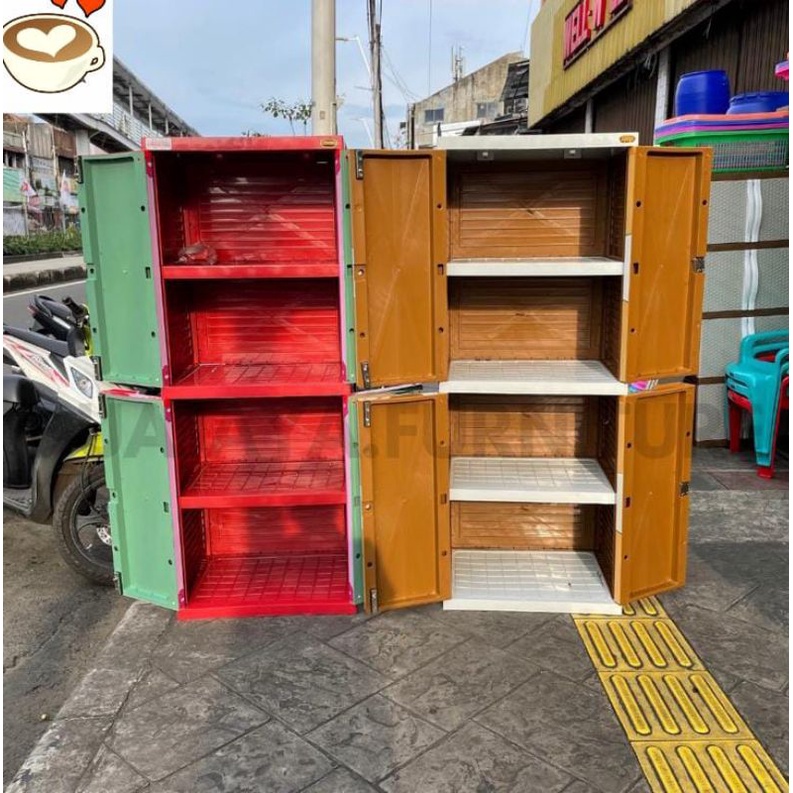 LEMARI PLASTIK NAIBA 4 SUSUN MELODY GENERIC